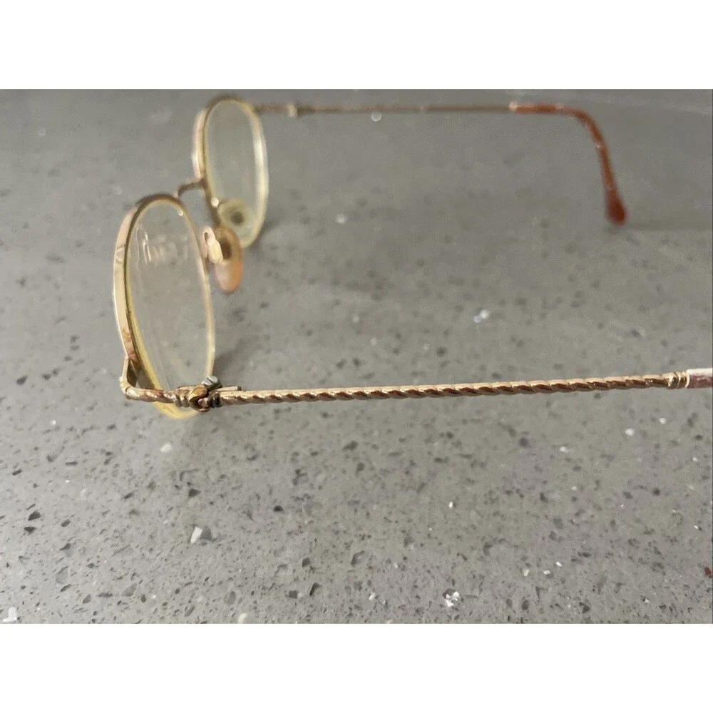 LUXOTTICA LU 2209 G505 GOLD MULTICOLOR EYEGLASSES GLASSES FRAMES ONLY 52-19-135